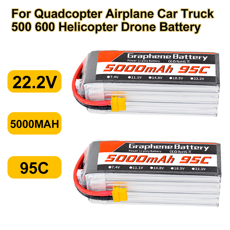 95C 22.2V 6S 5000mAh Lipo Batt - 6S Lipo Battery 22.2V 5000Mah recension och pris